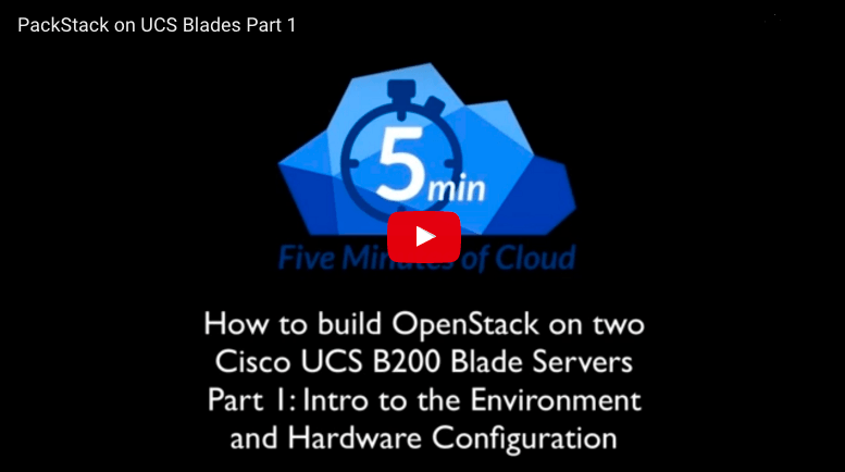 Deploy OpenStack on two CISCO UCS B200 Blade Servers using RedHat's PackStack